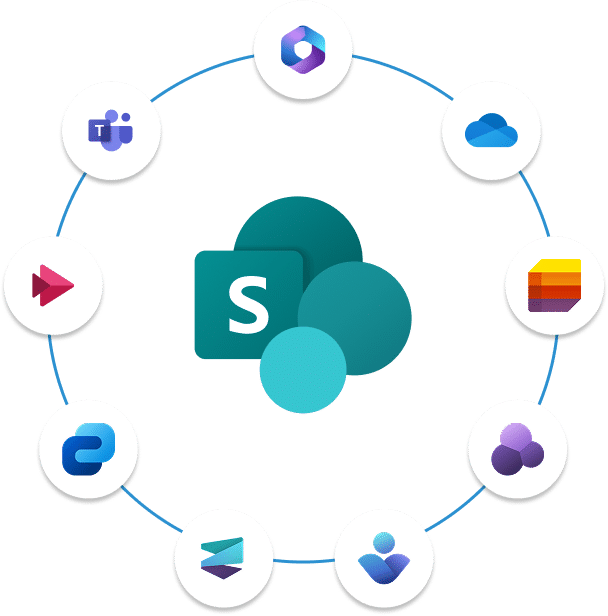 Intranet empresarial no SharePoint para centralização de informação e colaboração entre equipas